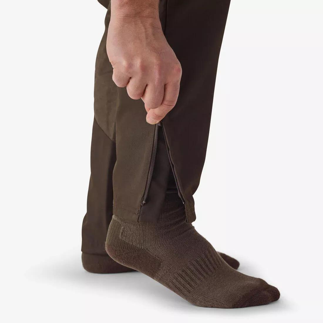 Tapered Hunting Trousers - Renfort 100, Brown, 5401_000, large image number 8