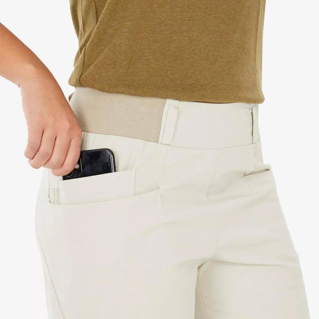 Women hiking bermuda shorts - NH500, Beige, No Color, large image number 4