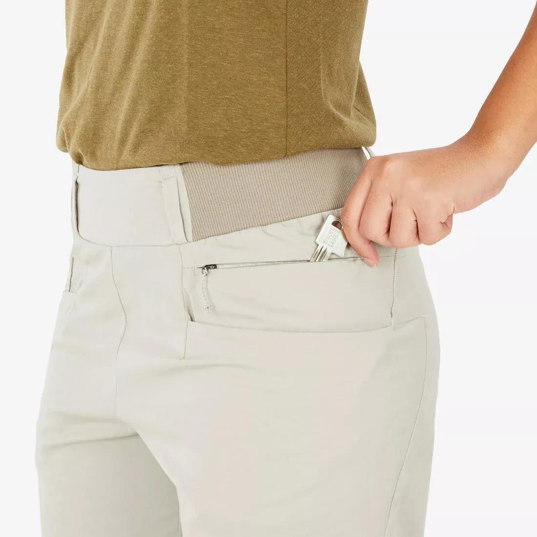 Women hiking bermuda shorts - NH500, Beige, No Color, large image number 5