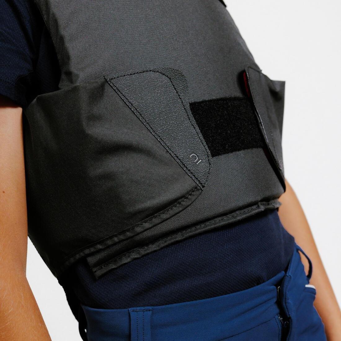 DEFAULT Kids' Horse Riding Body Protector 100 - Black, , large image number 3