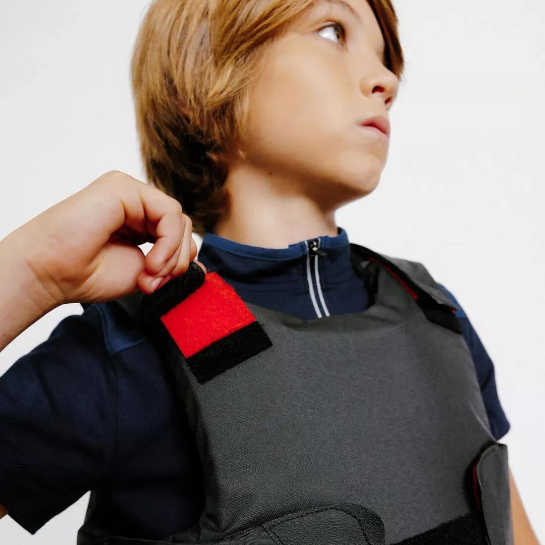 Kids' Horse Riding Body Protector 100 - Black, No Color, large image number 5