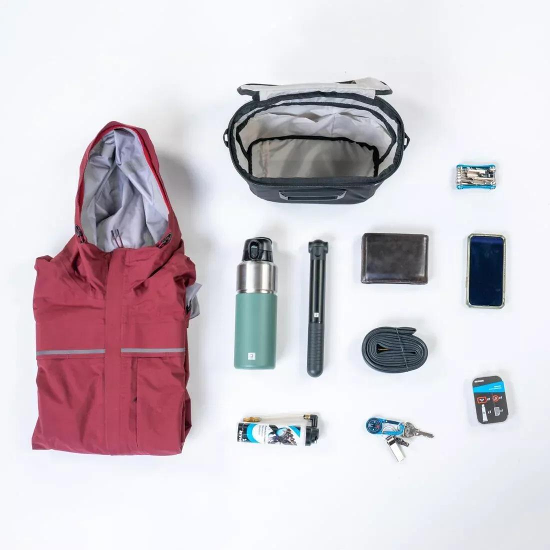 6 L Handlebar Bag With Klickfix System - Actv 100, Black, No Color, large image number 7