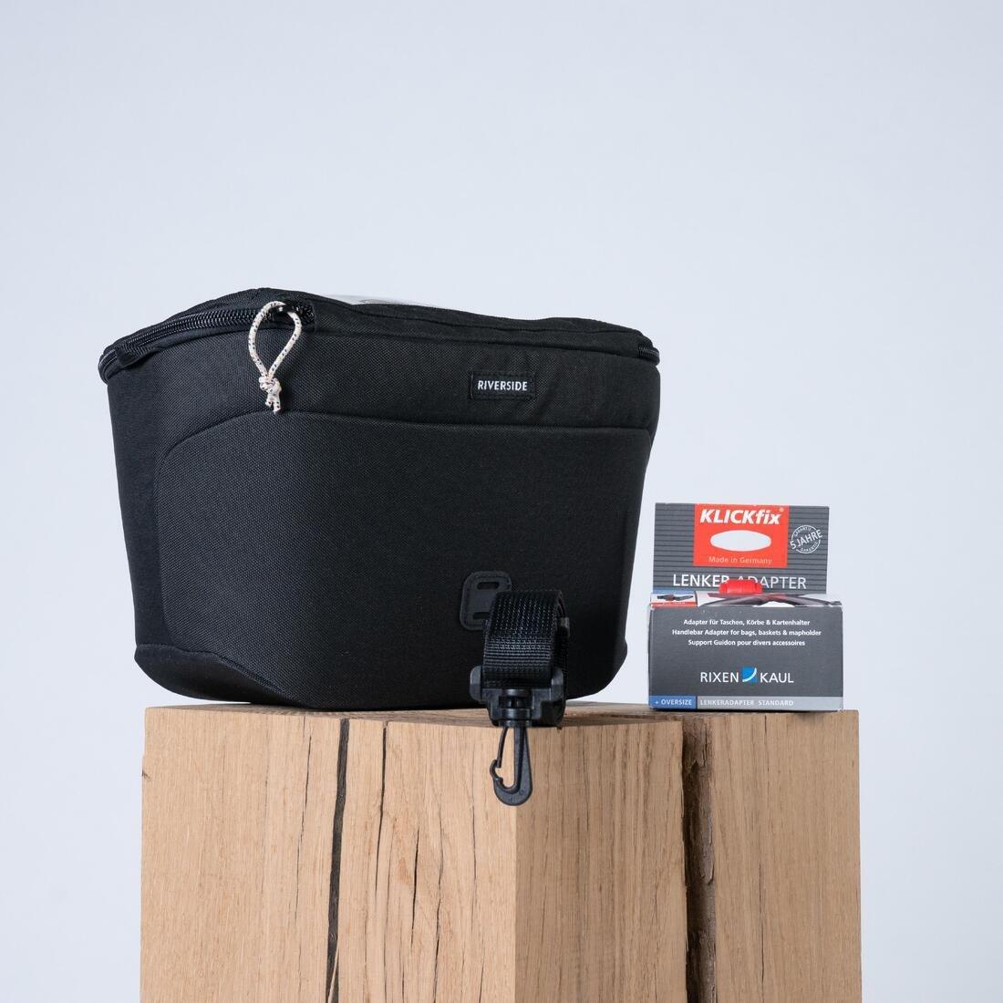 6 L Handlebar Bag With Klickfix System - Actv 100, Black, No Color, large image number 9