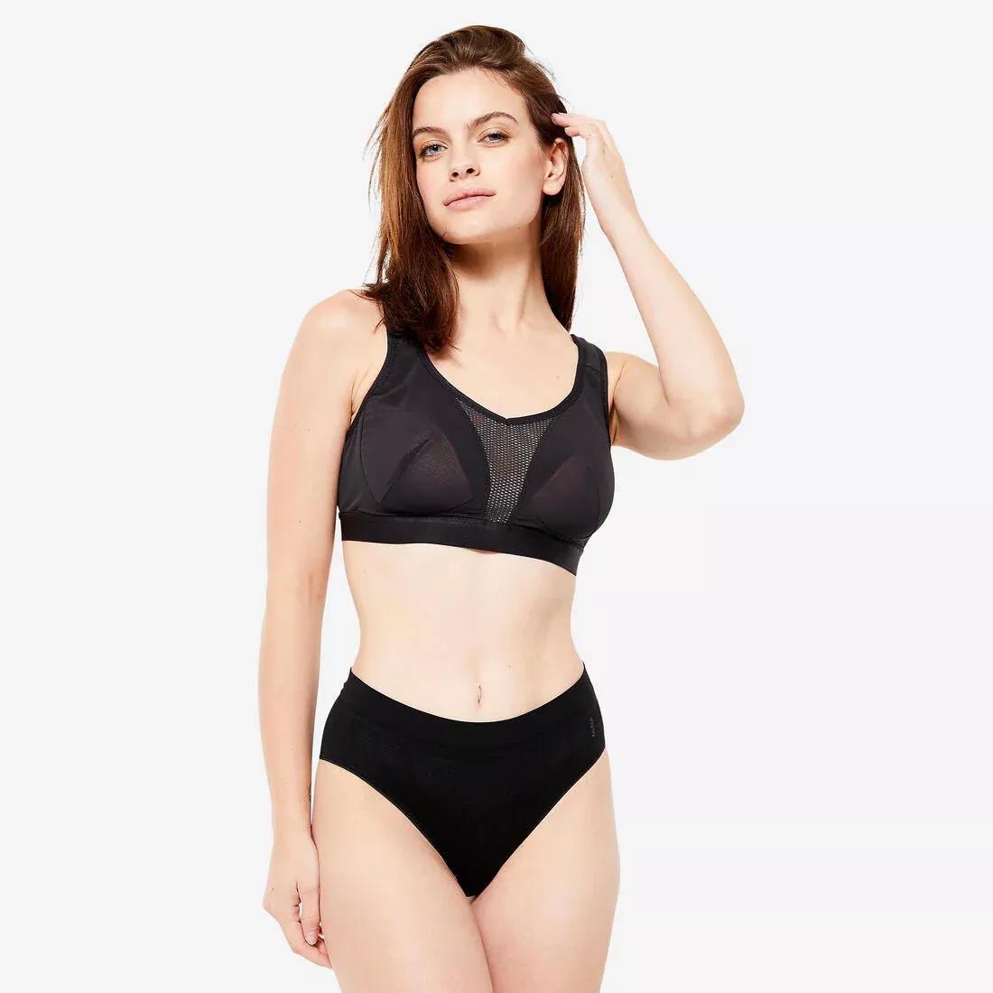 Women Running Briefs Breathable, Black, No Color, medium