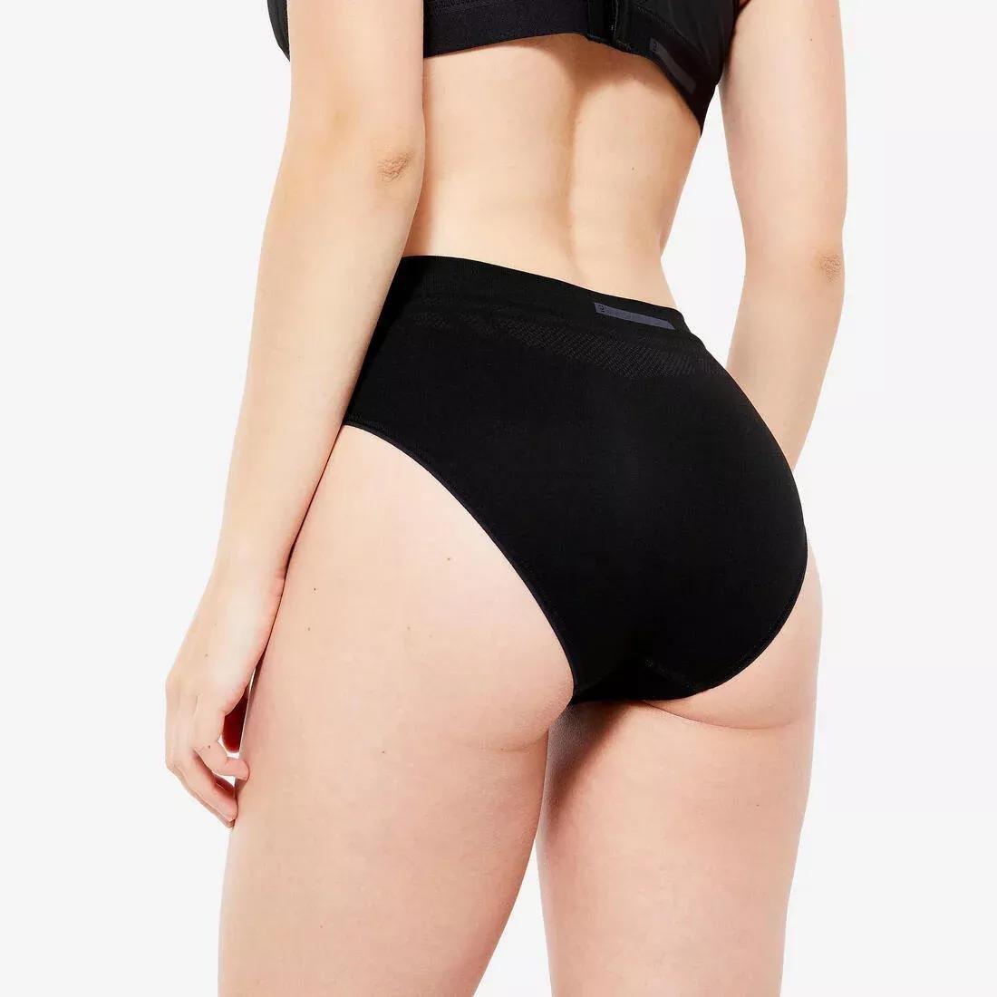 Women Running Briefs Breathable, Black, No Color, medium