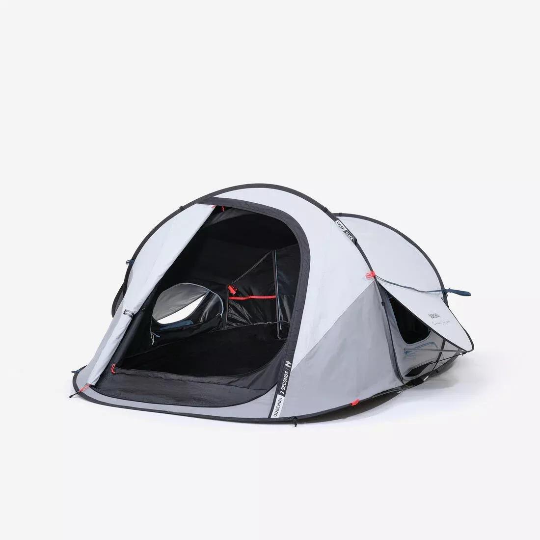 Camping Tent 2 Seconds - 2-Person, White, No Color, medium
