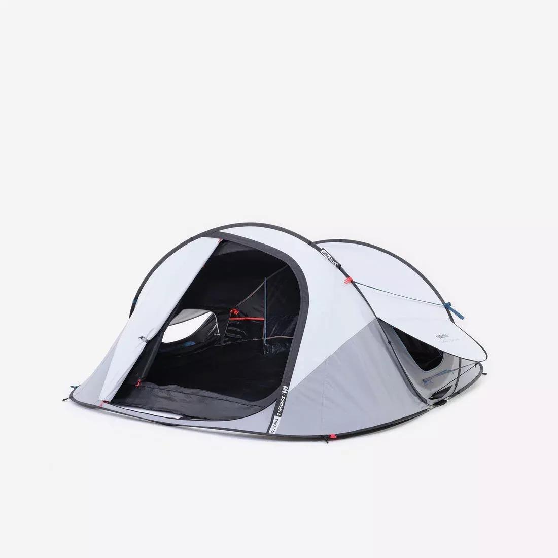 ULTRA WHITE Camping tent 2 Seconds - 3-Person - Fresh&Black, No Color, large image number 0