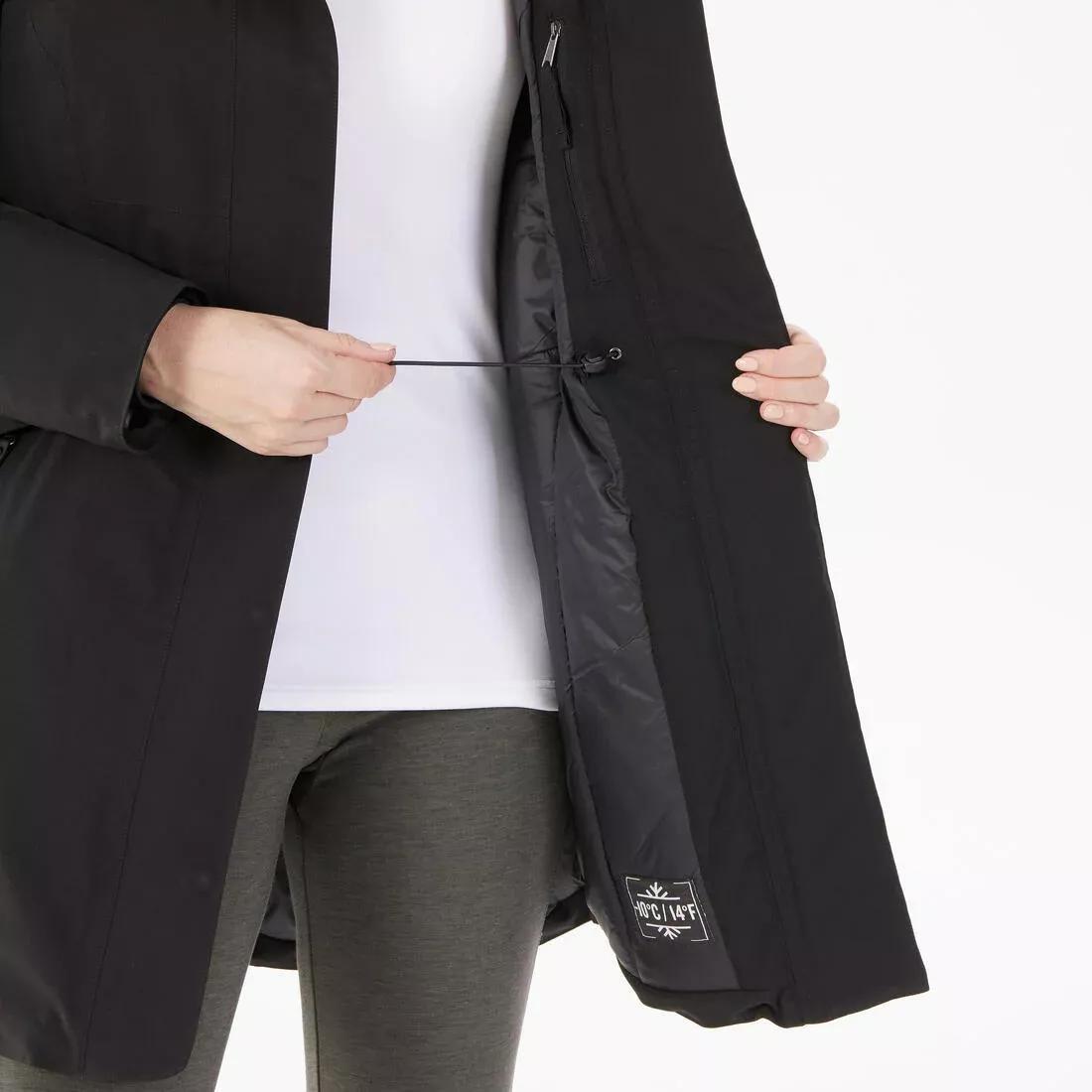 BLACK Women's waterproof hiking parka -10?�C NH500, , large image number 5
