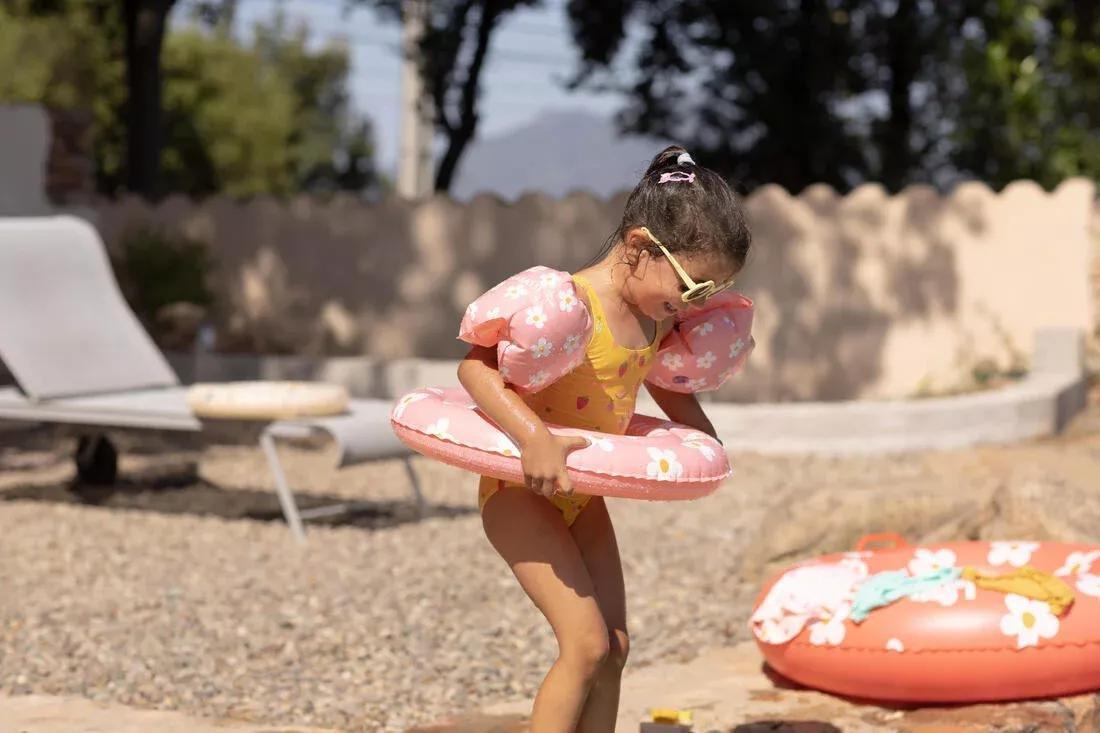 Kids Swimming Armbands With, Off White, No Color, large image number 9