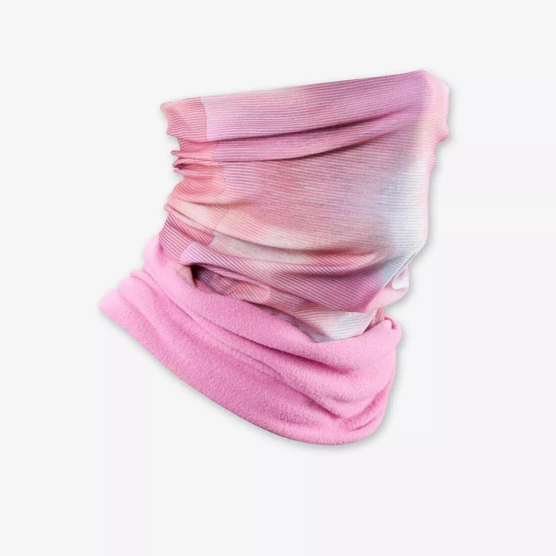 LIGHT MAUVE Kids' Neckwarmer - Hug - Skiers, No Color, large image number 1
