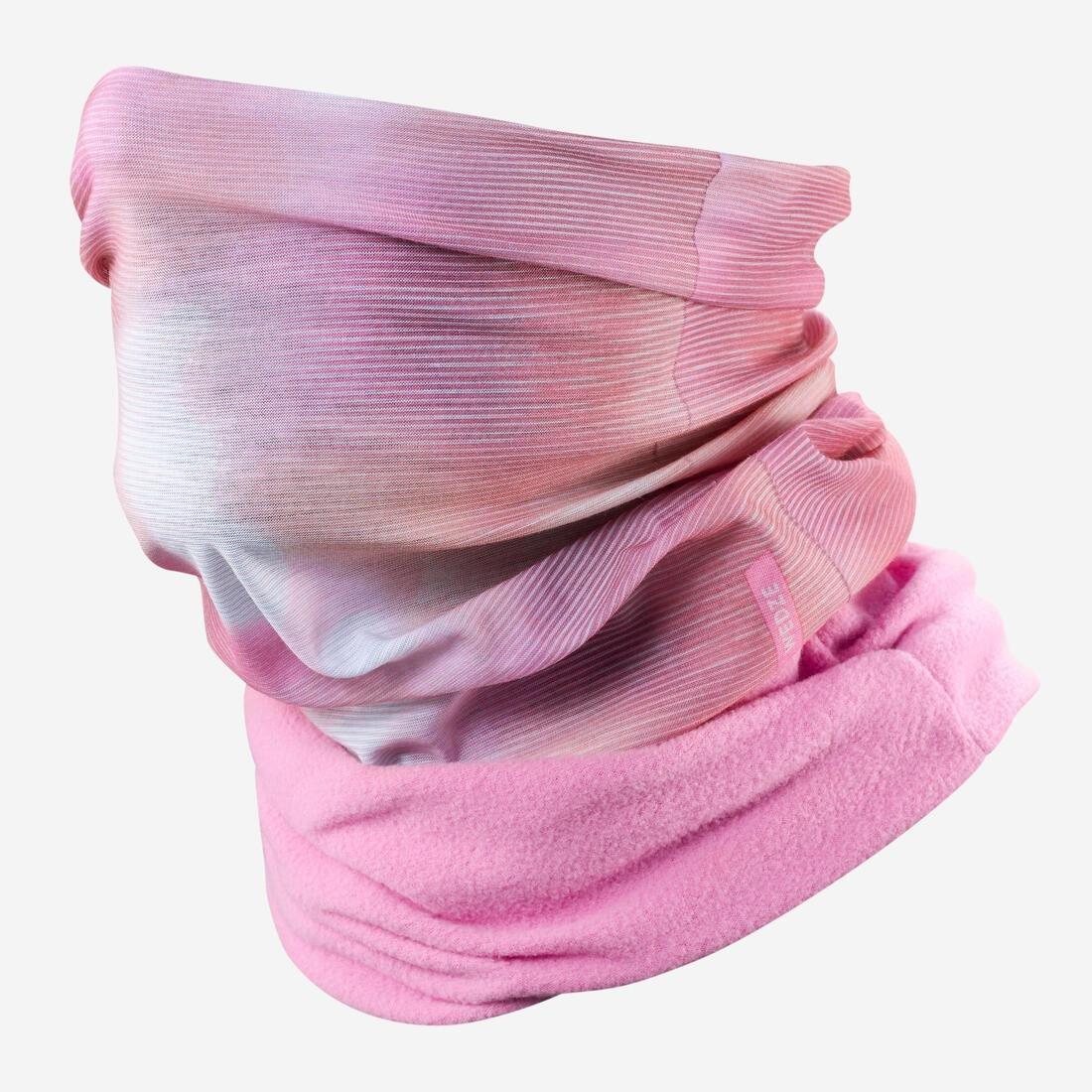 LIGHT MAUVE Kids' Neckwarmer - Hug - Skiers, No Color, large image number 9