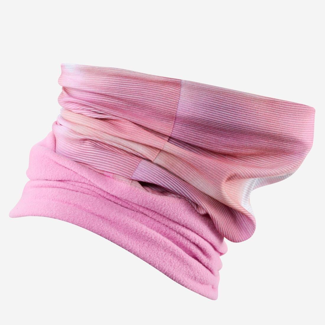 LIGHT MAUVE Kids' Neckwarmer - Hug - Skiers, No Color, large image number 14