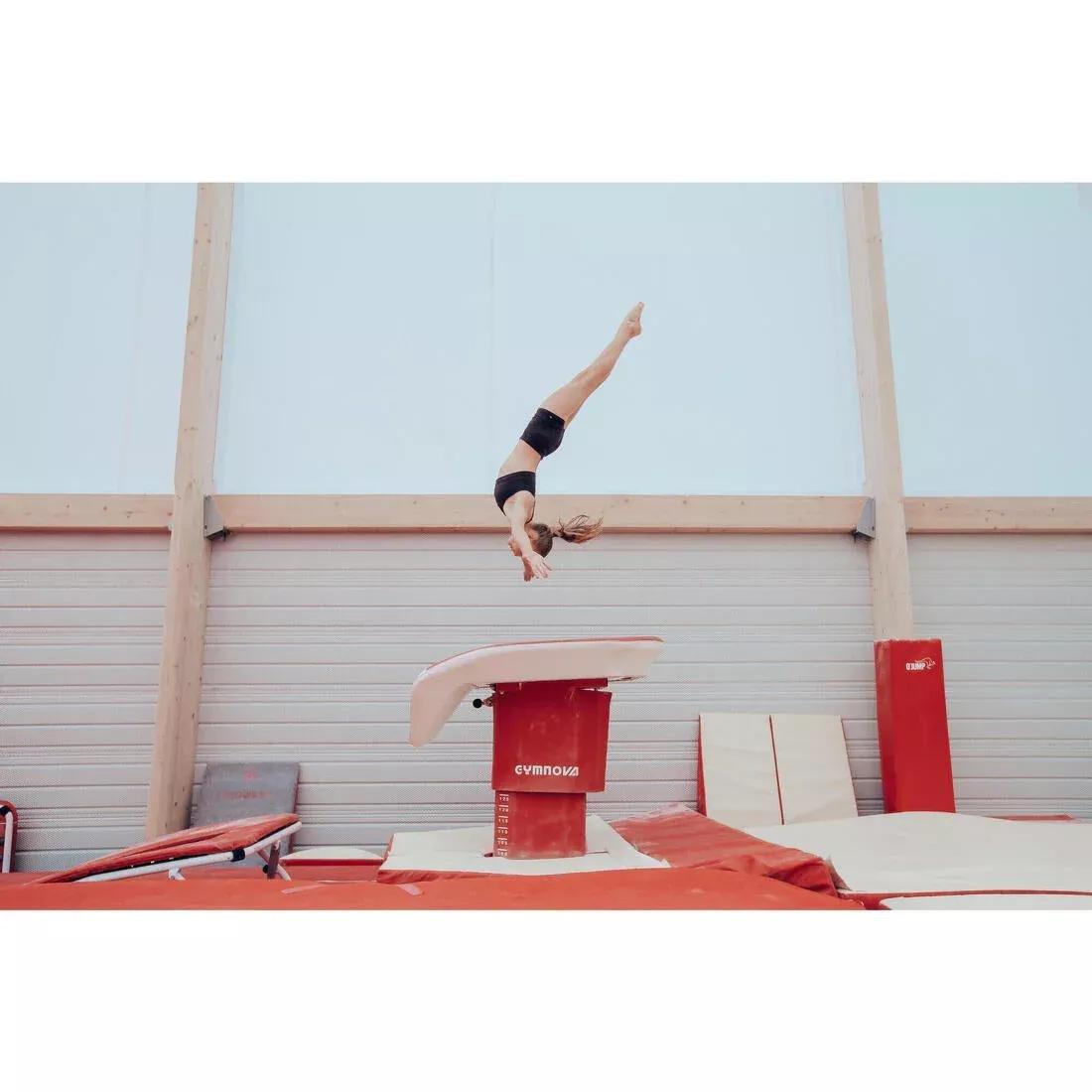 Kids Girls Basic Gym Shorts, Black, No Color, large image number 5