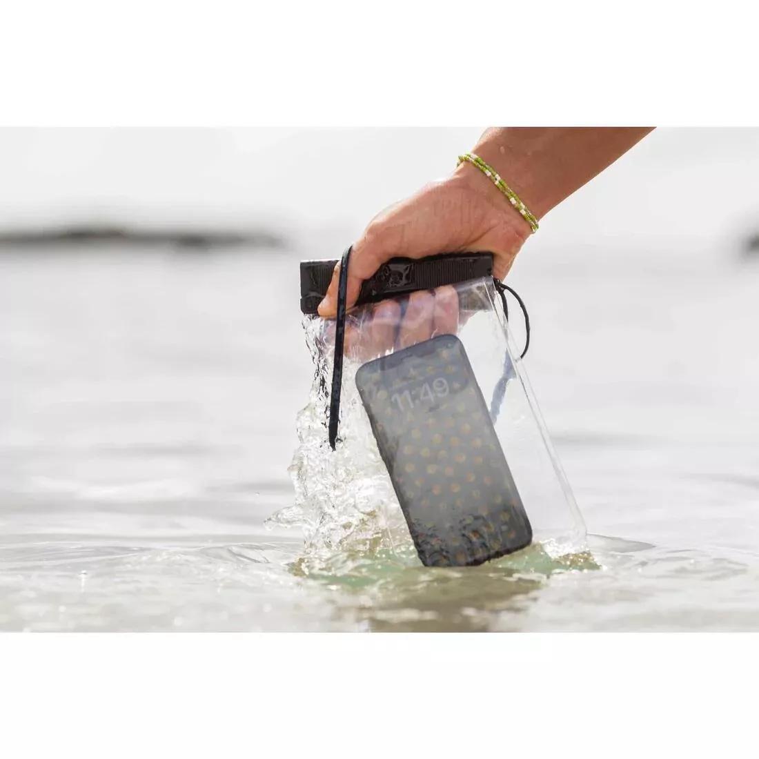 IPX8 Watertight Phone Pouch, Clear, No Color, large image number 6