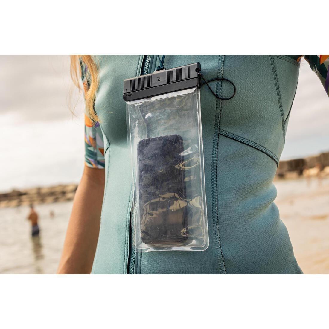 IPX8 Watertight Phone Pouch, Clear, No Color, large image number 7