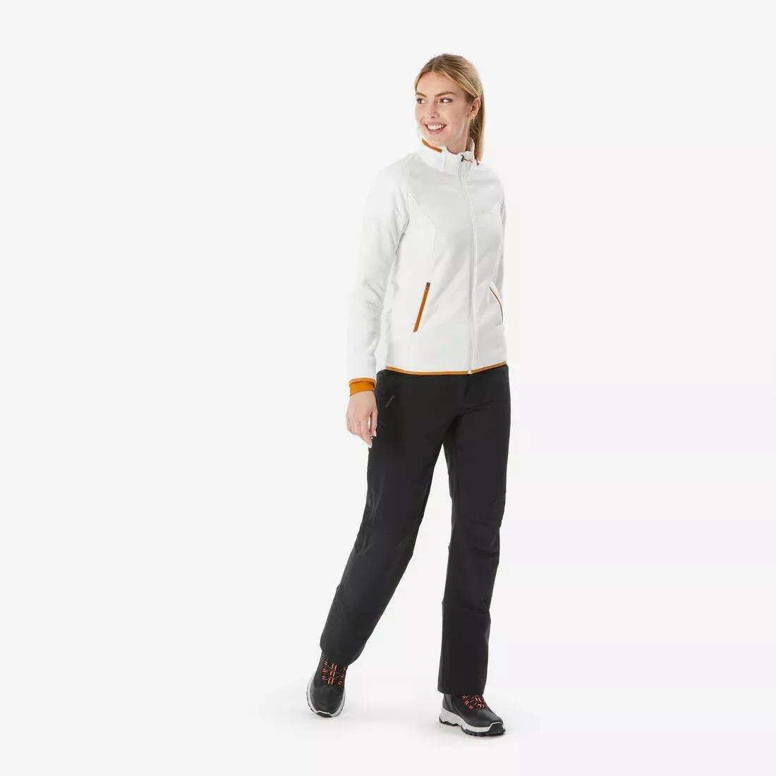 Women warm and water-repellent hiking trousers - SH500, Black, No Color, medium