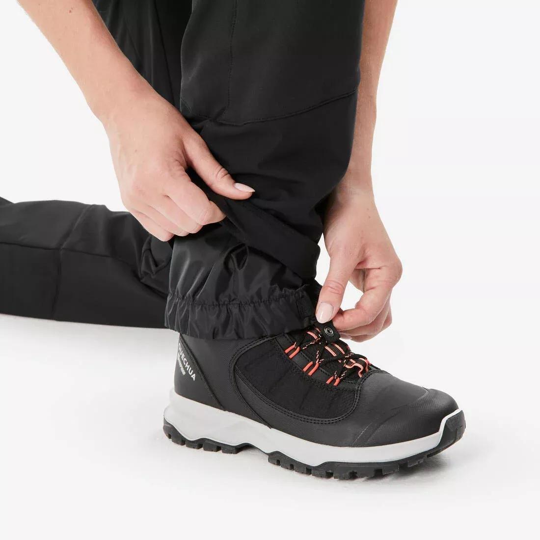 Women warm and water-repellent hiking trousers - SH500, Black, No Color, large image number 6