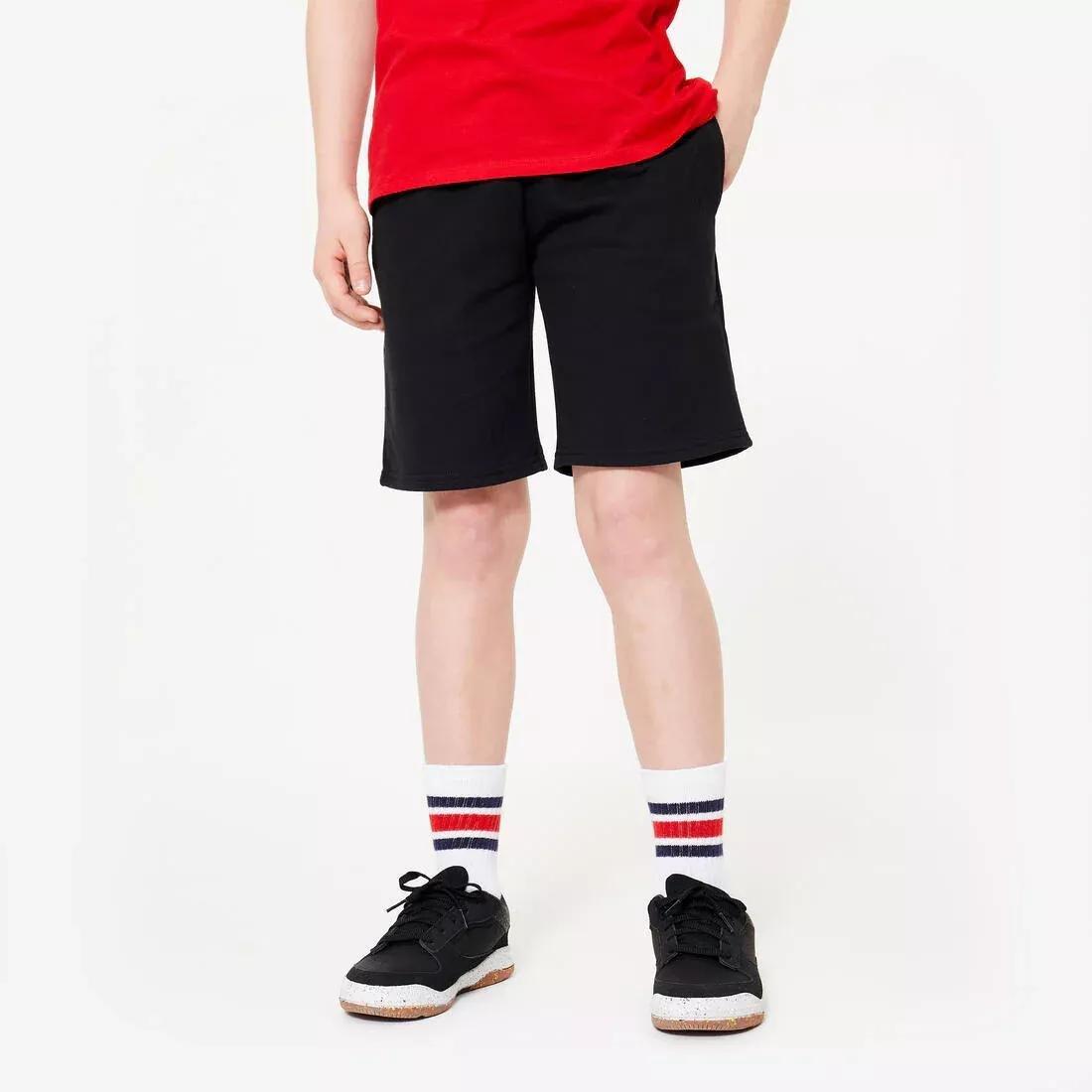 Kids Unisex Cotton Shorts, Black, , medium