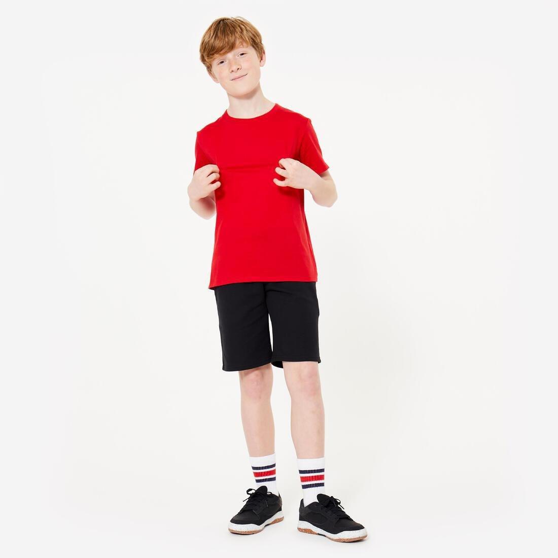 Kids Unisex Cotton Shorts, Black, No Color, large image number 10