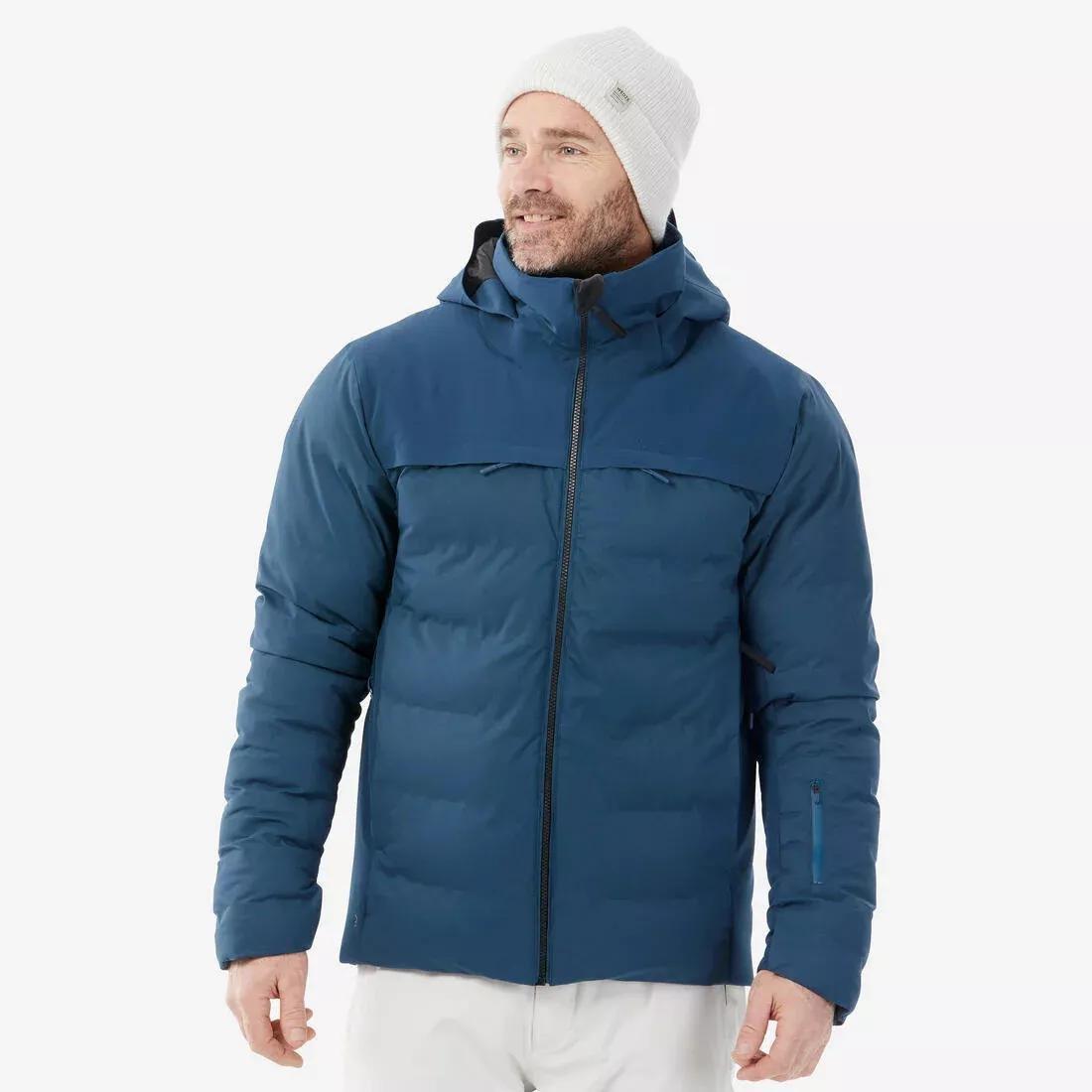 PETROL BLUE Men's very warm and ventilated ski jacket 900 WARM, No Color, medium