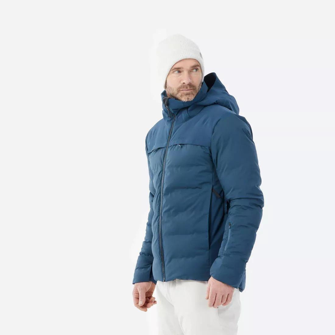 PETROL BLUE Men's very warm and ventilated ski jacket 900 WARM, , large image number 3
