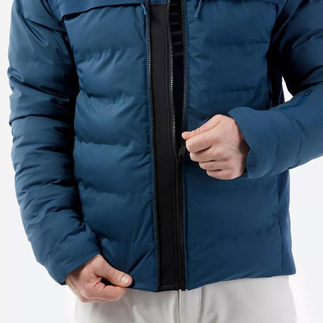 PETROL BLUE Men's very warm and ventilated ski jacket 900 WARM, , large image number 7