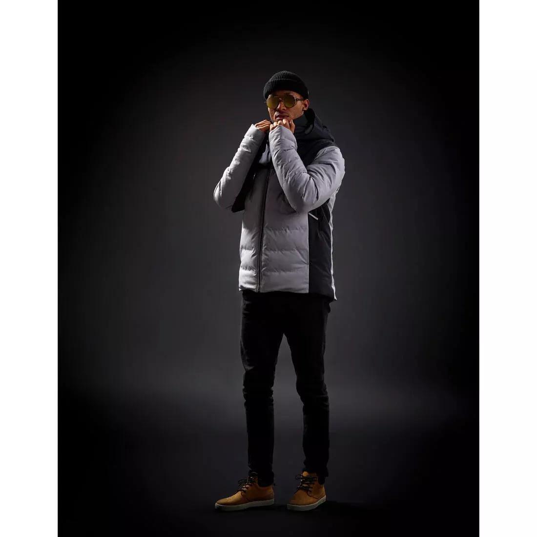 Men Very Warm And Ventilated Ski Jacket - 500 Warm, Grey, No Color, medium