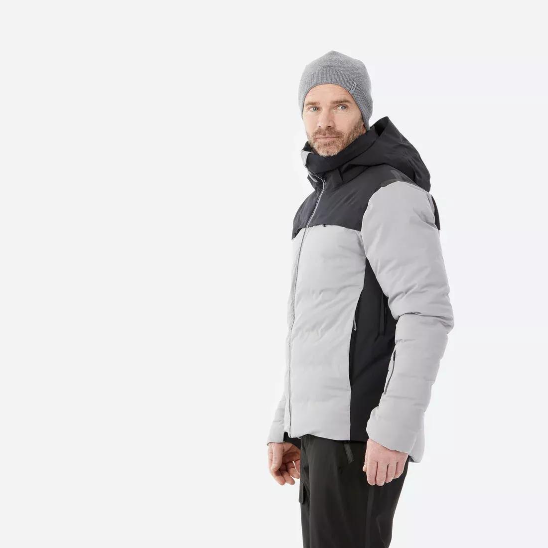 Men Very Warm And Ventilated Ski Jacket - 500 Warm, Grey, No Color, large image number 4