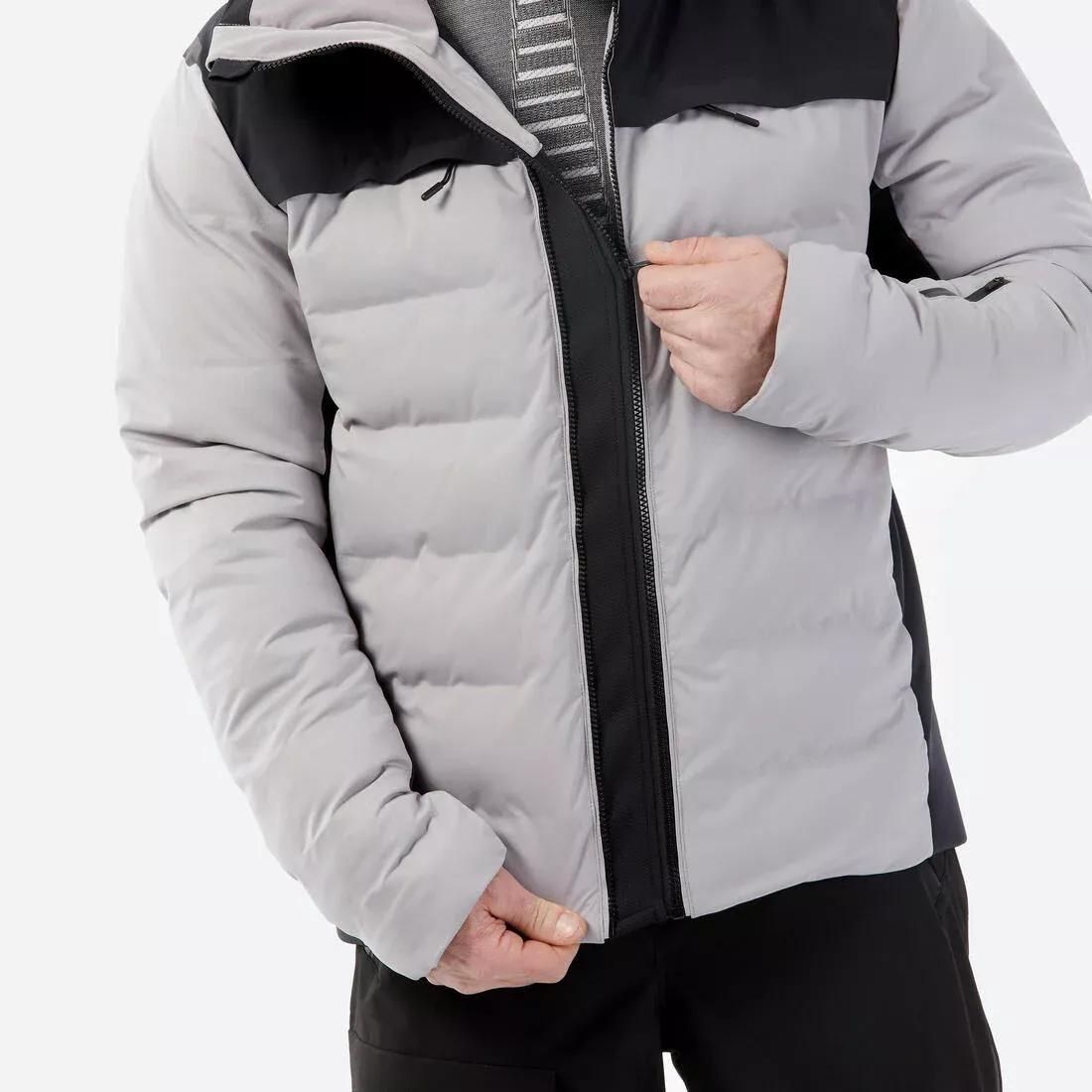 Men Very Warm And Ventilated Ski Jacket - 500 Warm, Grey, No Color, large image number 7