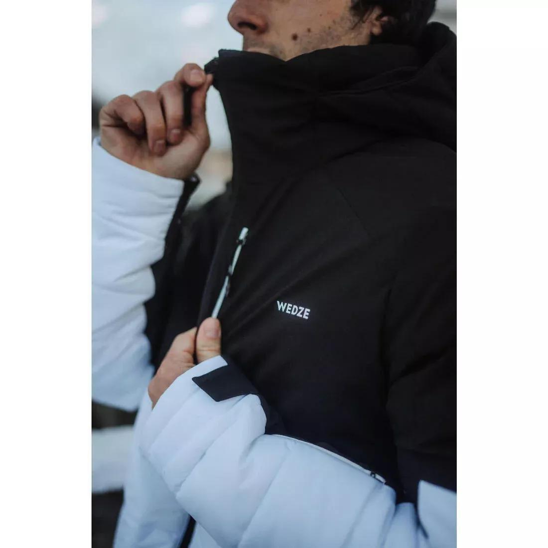 ULTRA WHITE Men's Mid-Length Warm Ski Jacket 100, , large image number 5
