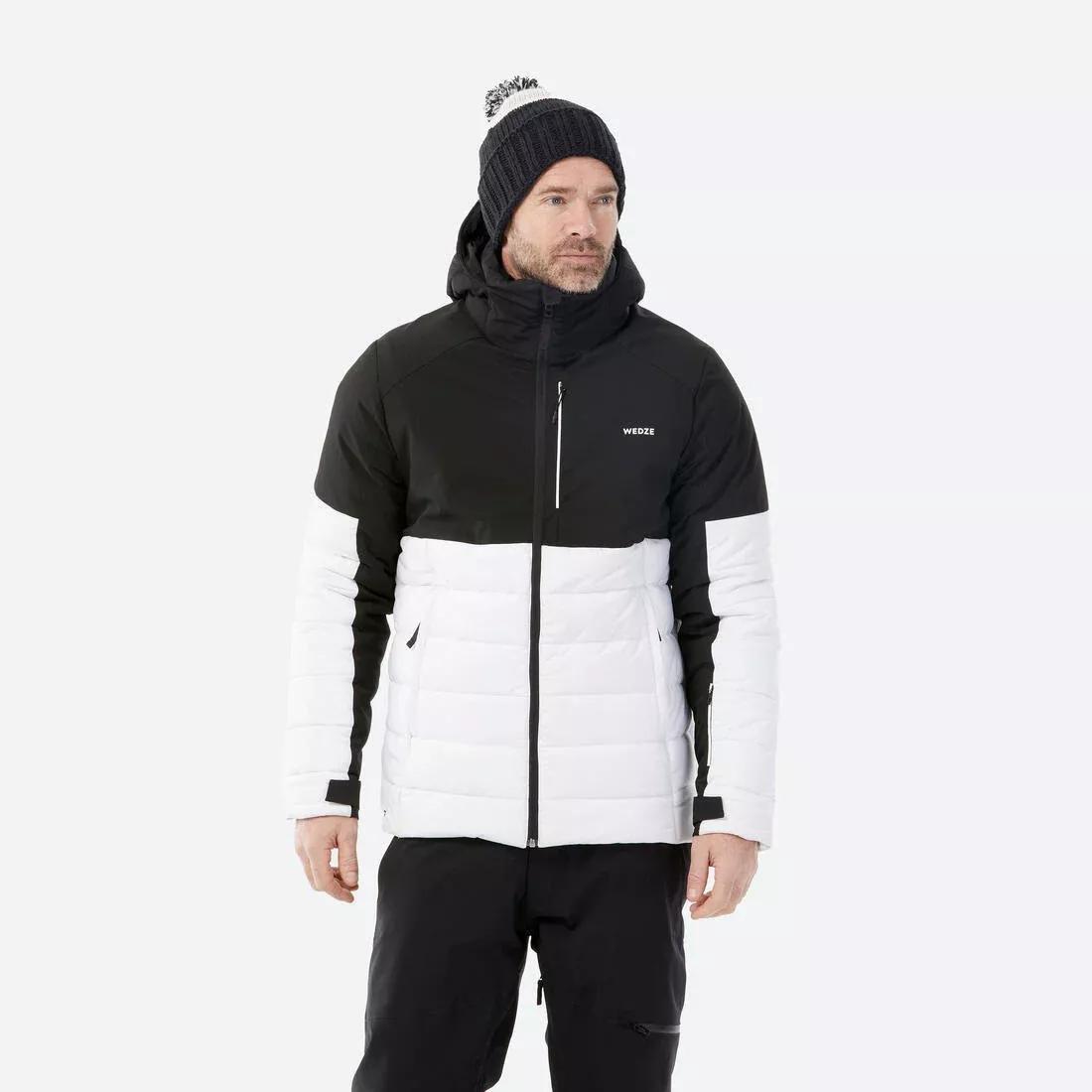 ULTRA WHITE Men's Mid-Length Warm Ski Jacket 100, , large image number 7