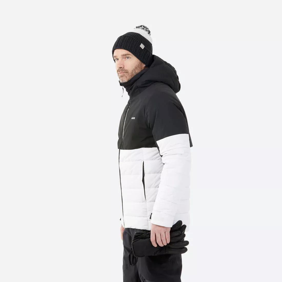 ULTRA WHITE Men's Mid-Length Warm Ski Jacket 100, , large image number 8