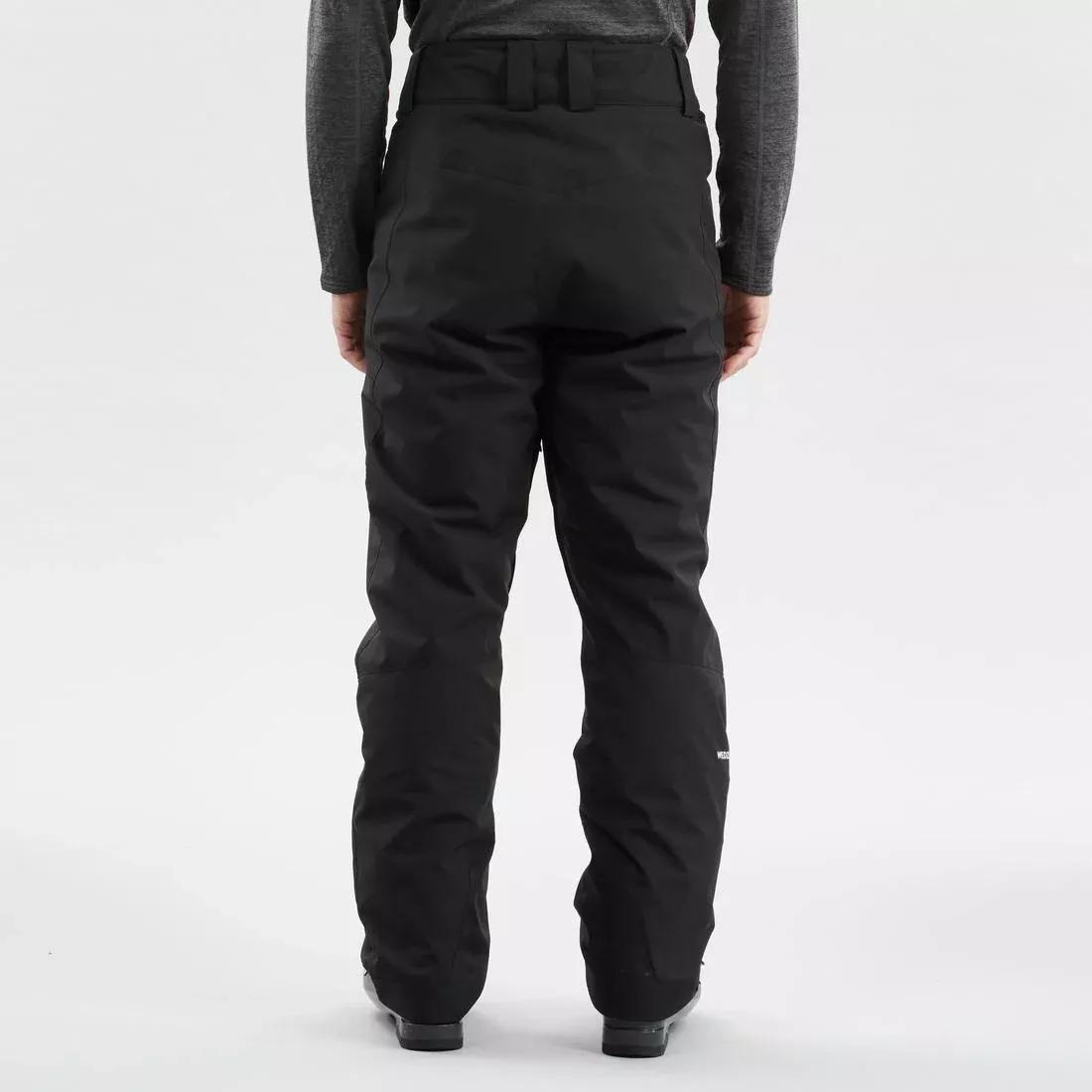 PEBBLE BEIGE Men's warm adjustable ski trousers 500, , large image number 2