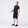 DOMYOS - Men Slim Breathable Cross Training T-Shirt, Khaki