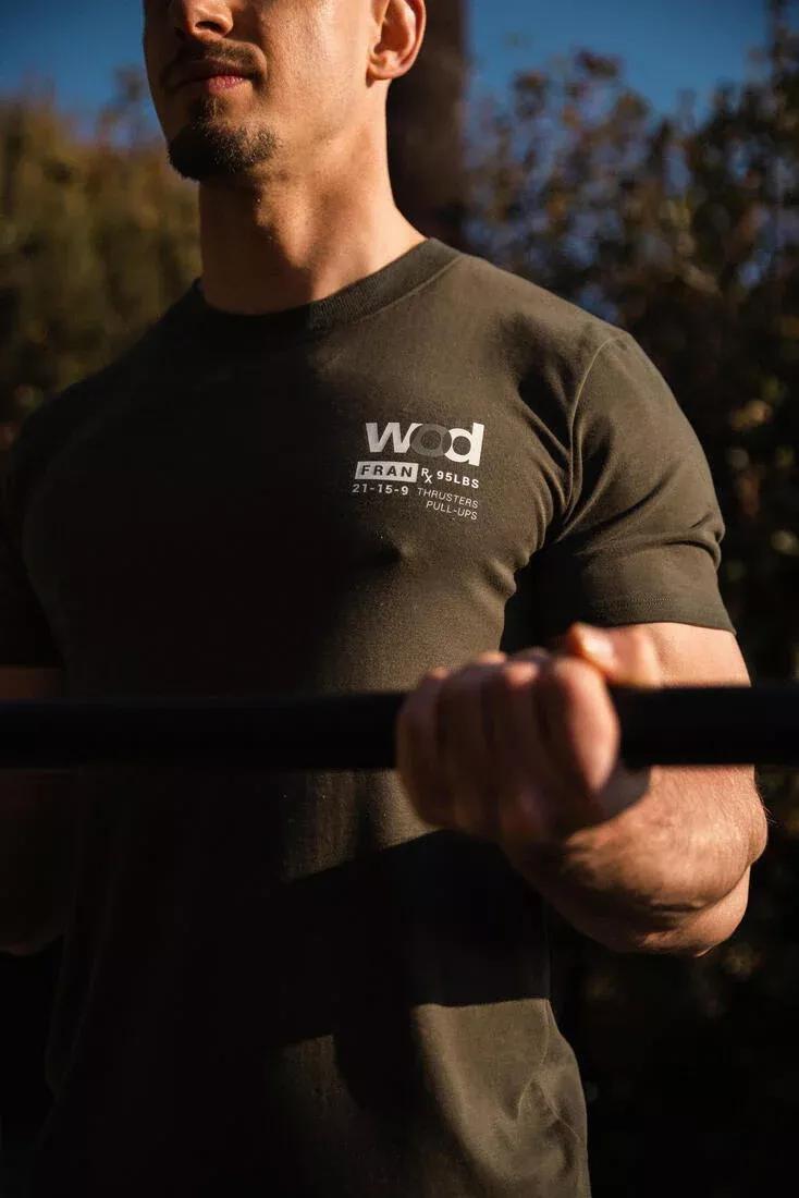 Men Crew Neck Slim-Fit Soft Breathable Cross Training T-Shirt, Khaki, No Color, large image number 10