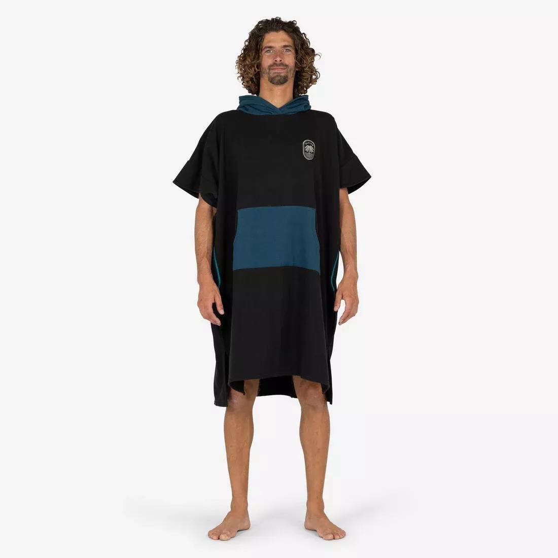 Adult Surf Poncho - 500, Navy, No Color, large image number 0