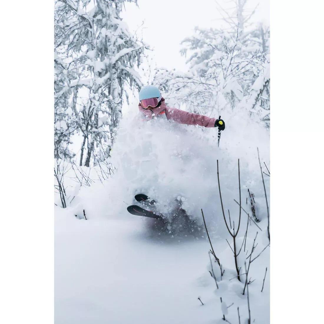 Women Warm And Breathable Ski And Snowboard Trousers - FR500, Pink, No Color, large image number 3