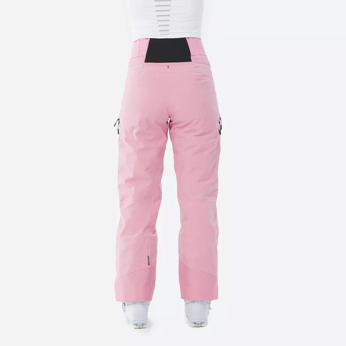 Women Warm And Breathable Ski And Snowboard Trousers - FR500, Pink, No Color, large image number 5