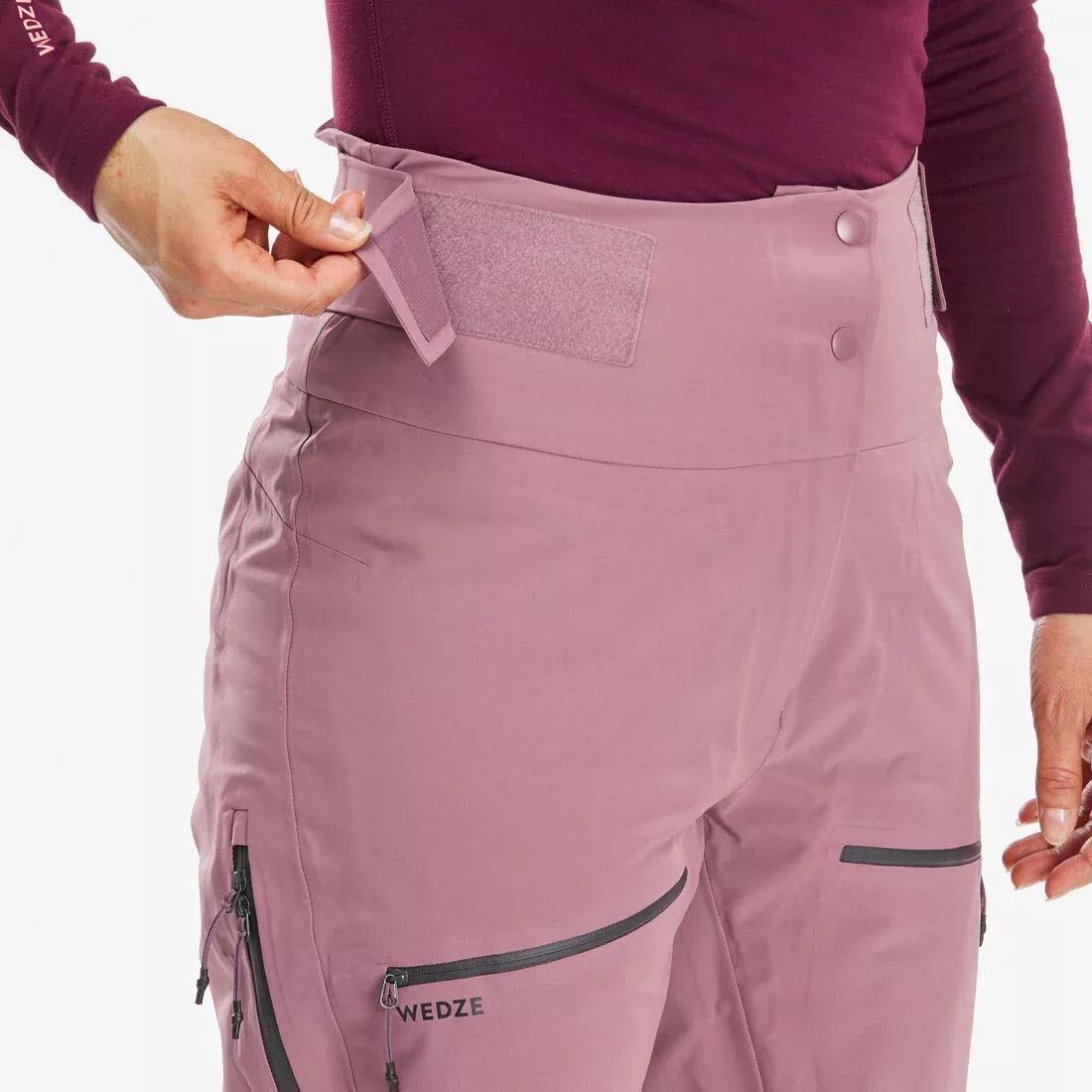 Women Warm And Breathable Ski And Snowboard Trousers - FR500, Pink, No Color, large image number 9