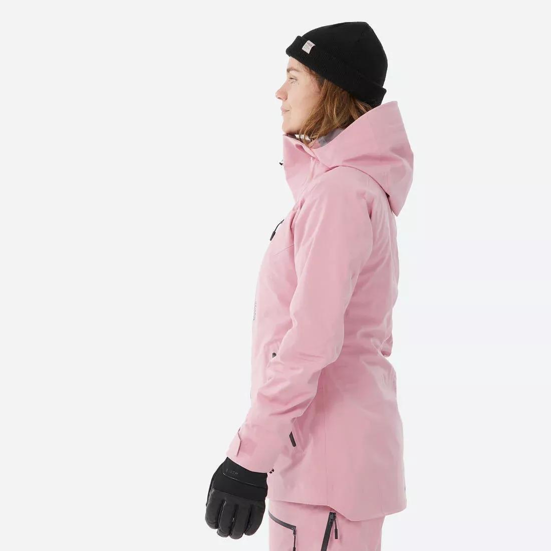 Women Warm And Breathable Ski And Snowboard Jacket - FR500, Pink, No Color, large image number 4