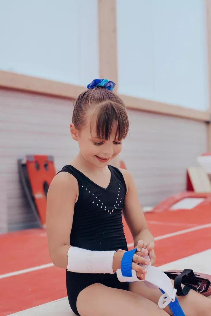 Girls' Basic Gym Leotard, Black, No Color, large image number 6