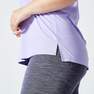 DOMYOS - Women Straight Cut Cardio Fitness Tank Top, Purple