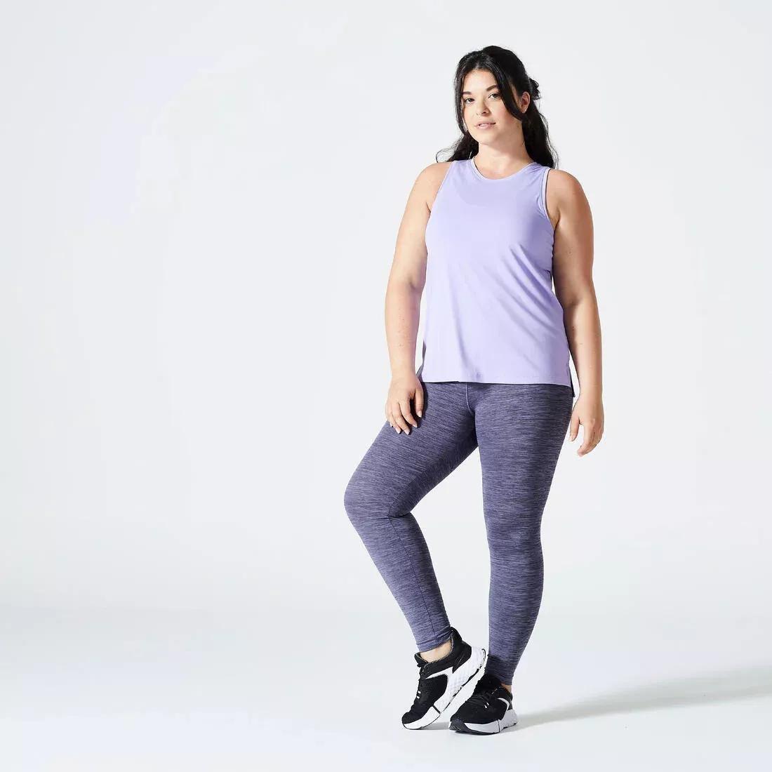 Women Straight Cut Cardio Fitness Tank Top, Purple, , large image number 13