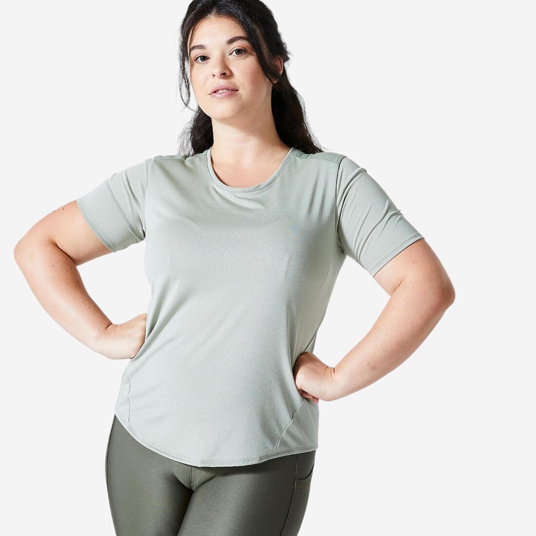 Women Close-Fitting Fitness T-Shirt, Purple, , large image number 4