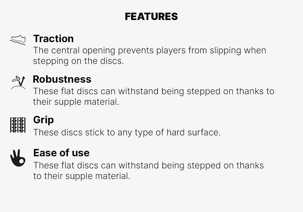 Flat Discs 12-Pack, Orange, No Color, medium