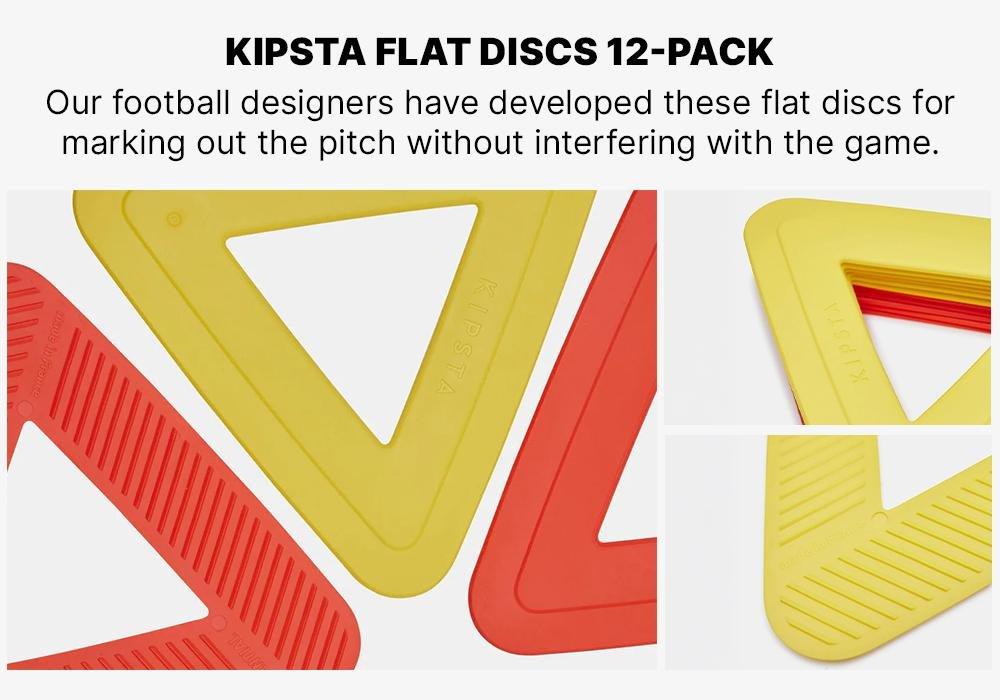 Flat Discs 12-Pack, Orange, No Color, medium