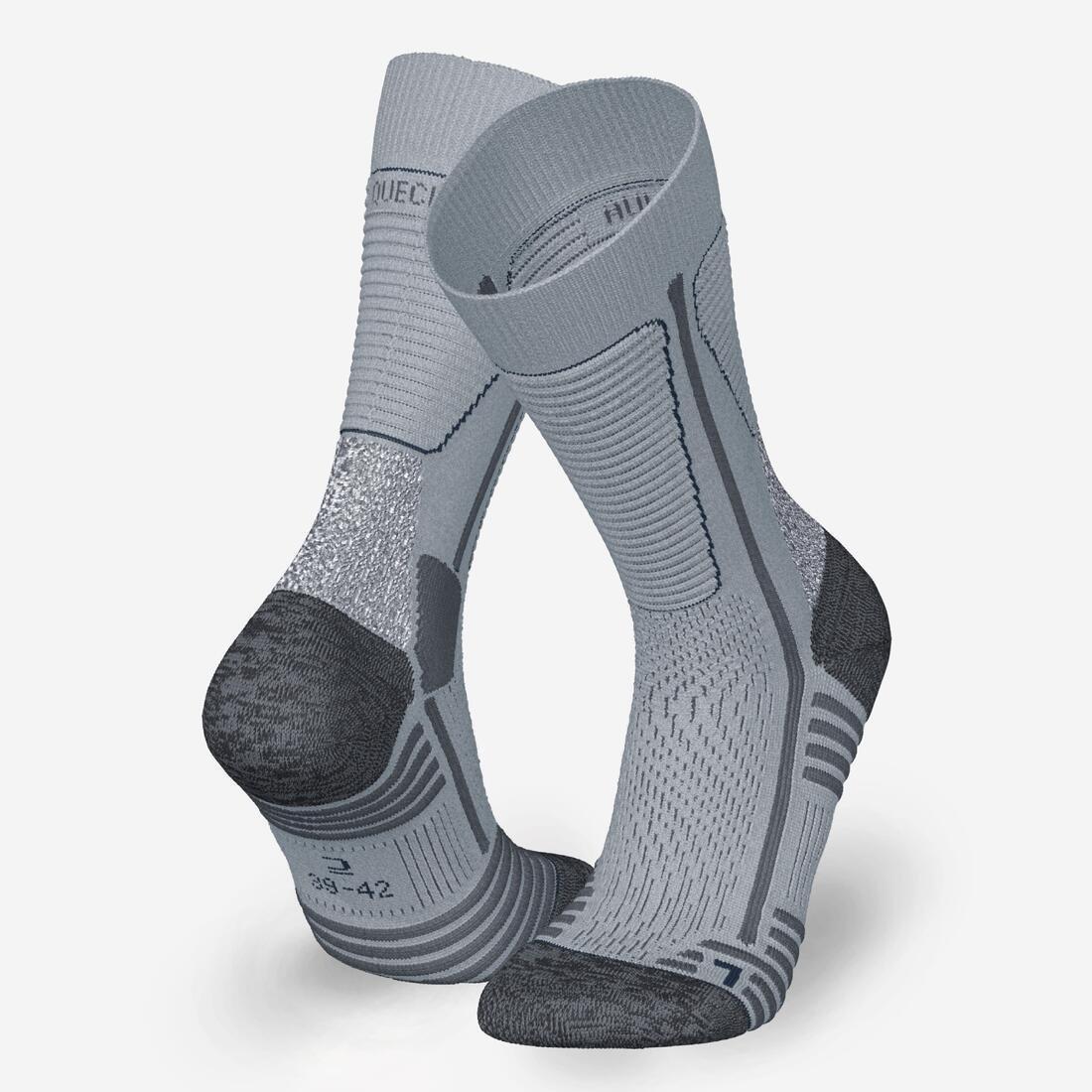Warm Hiking Socks - SH500 Mountain Mid, Grey, 5401_000, large image number 2