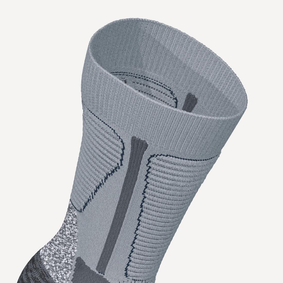 Warm Hiking Socks - SH500 Mountain Mid, Grey, 5401_000, large image number 4