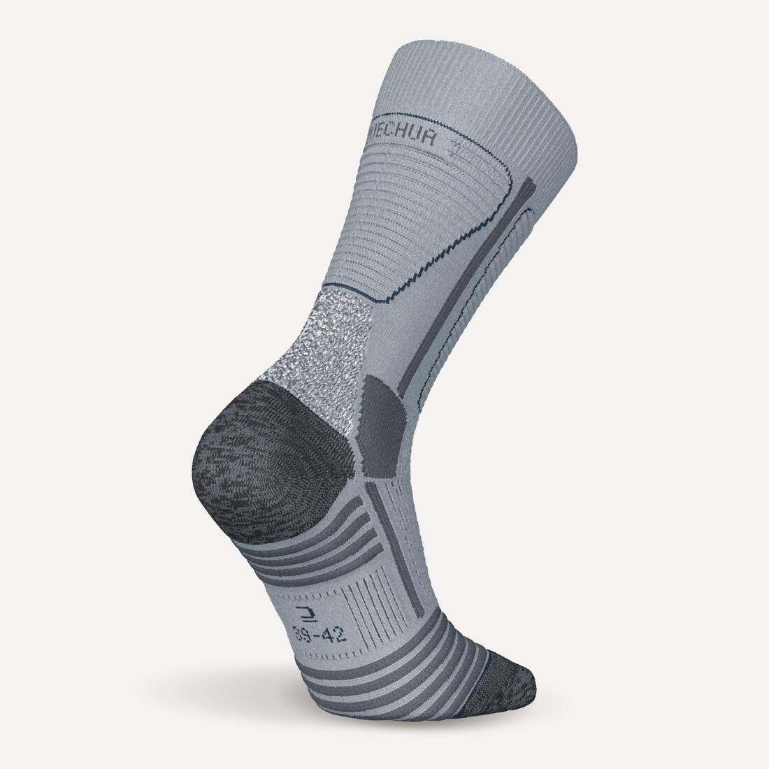 Warm Hiking Socks - SH500 Mountain Mid, Grey, 5401_000, large image number 5