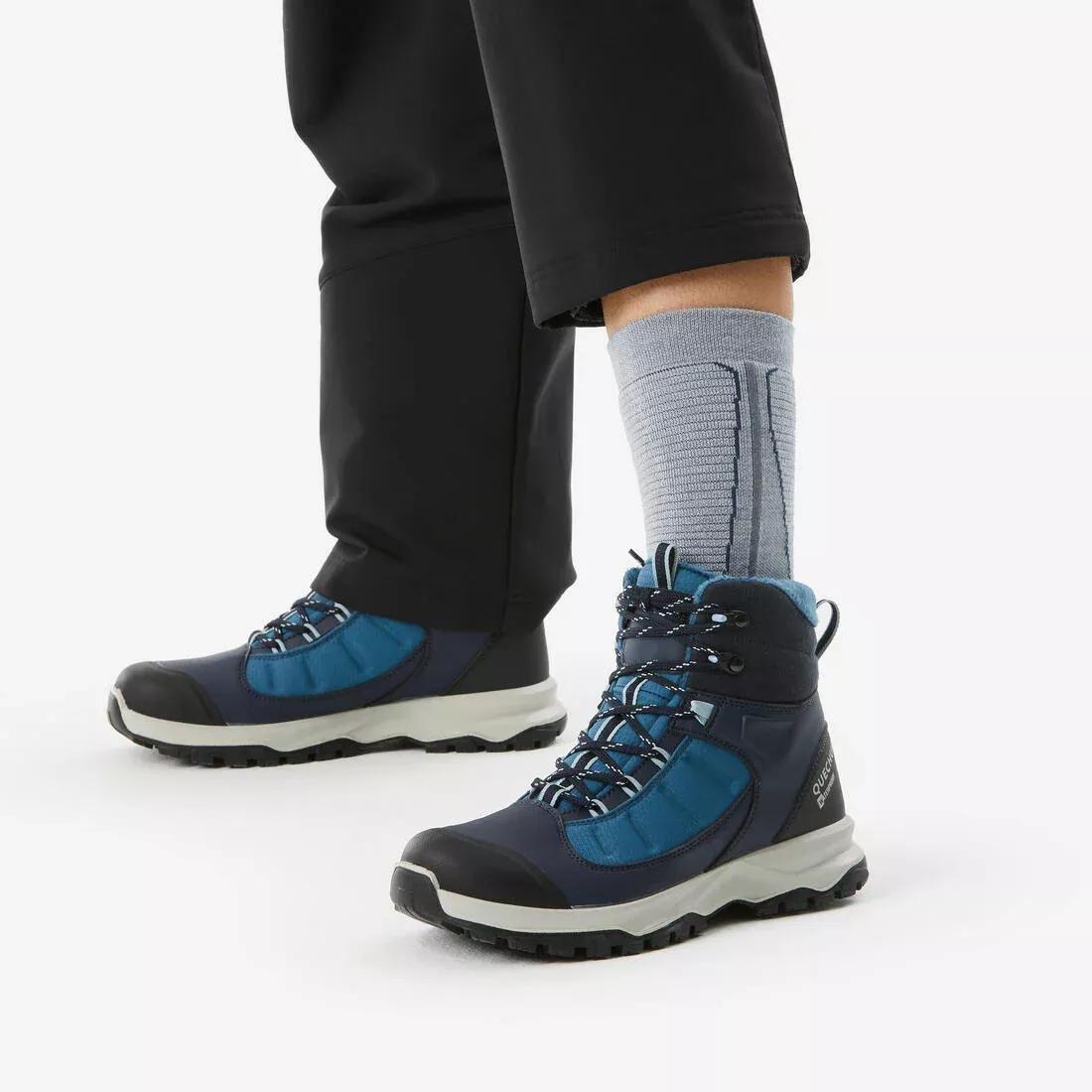 Warm Hiking Socks - SH500 Mountain Mid, Grey, 5401_000, large image number 7